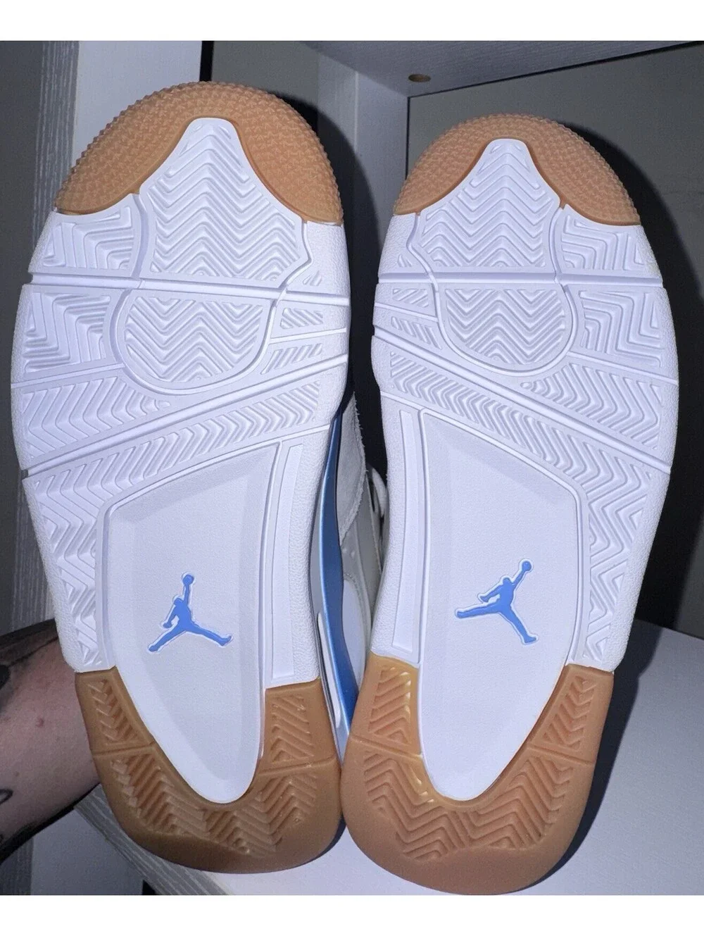Nike Air Jordan 4 RM Low White/Blue Size 5.5 Youth 7 Women’s Brand New